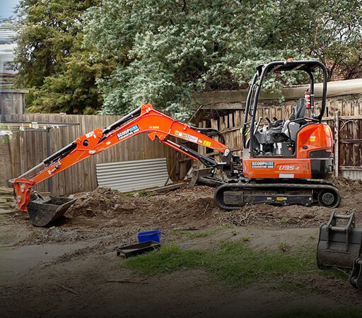 Excavator Hire | Kubota Mini Excavator Rental | Scoop Hire Melbourne