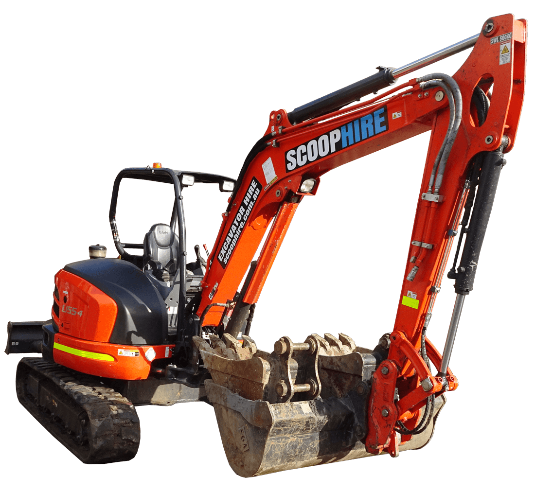 Kubota 5 tonne excavator hire